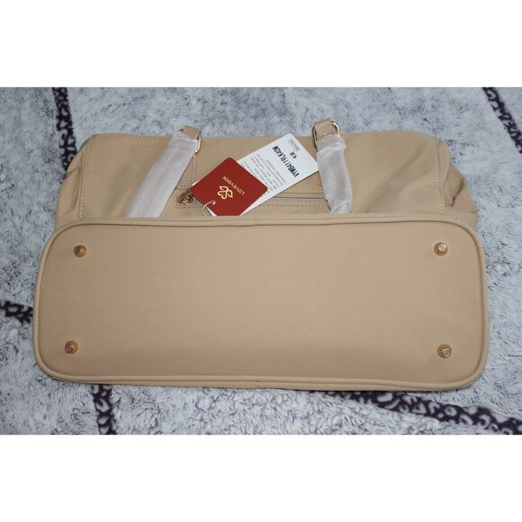 LOVEVOOK Laptop Bag 15.6 Inch Tote Bags Waterproof Leather Business Bag Khaki - Picture 5 of 11